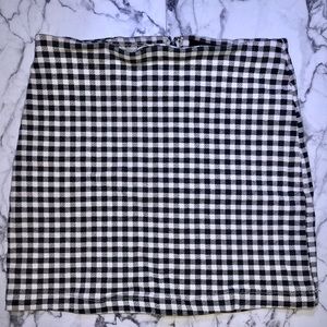 Checkered Mini Skirt
